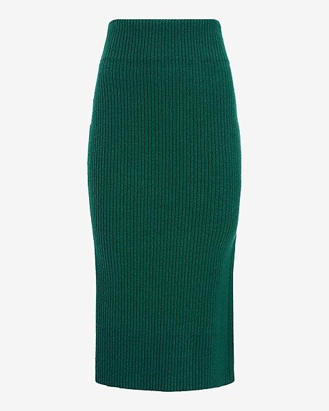 Ribbed Sweater Pencil Skirt | Express