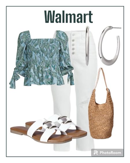 Walmart spring outfit. White jean, top and sandals. 
#springoutfit
#walmart

Follow my shop @417bargainfindergirl on the @shop.LTK app to shop this post and get my exclusive app-only content!

#liketkit #LTKstyletip #LTKfindsunder50
@shop.ltk
https://liketk.it/4CaHR

#LTKstyletip #LTKfindsunder50 #LTKover40