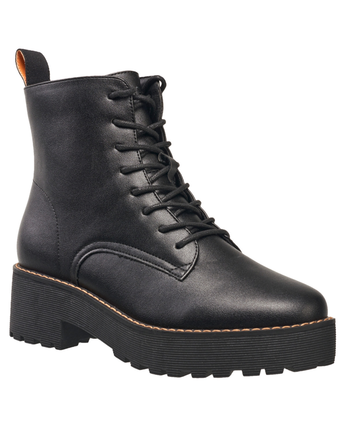 French Connection Women's Grace Lace-Up Combat Boots - Black | Macy's