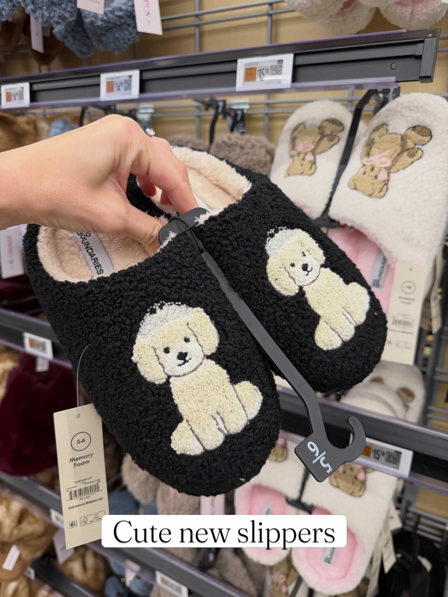 Cute new slippers at Walmart!