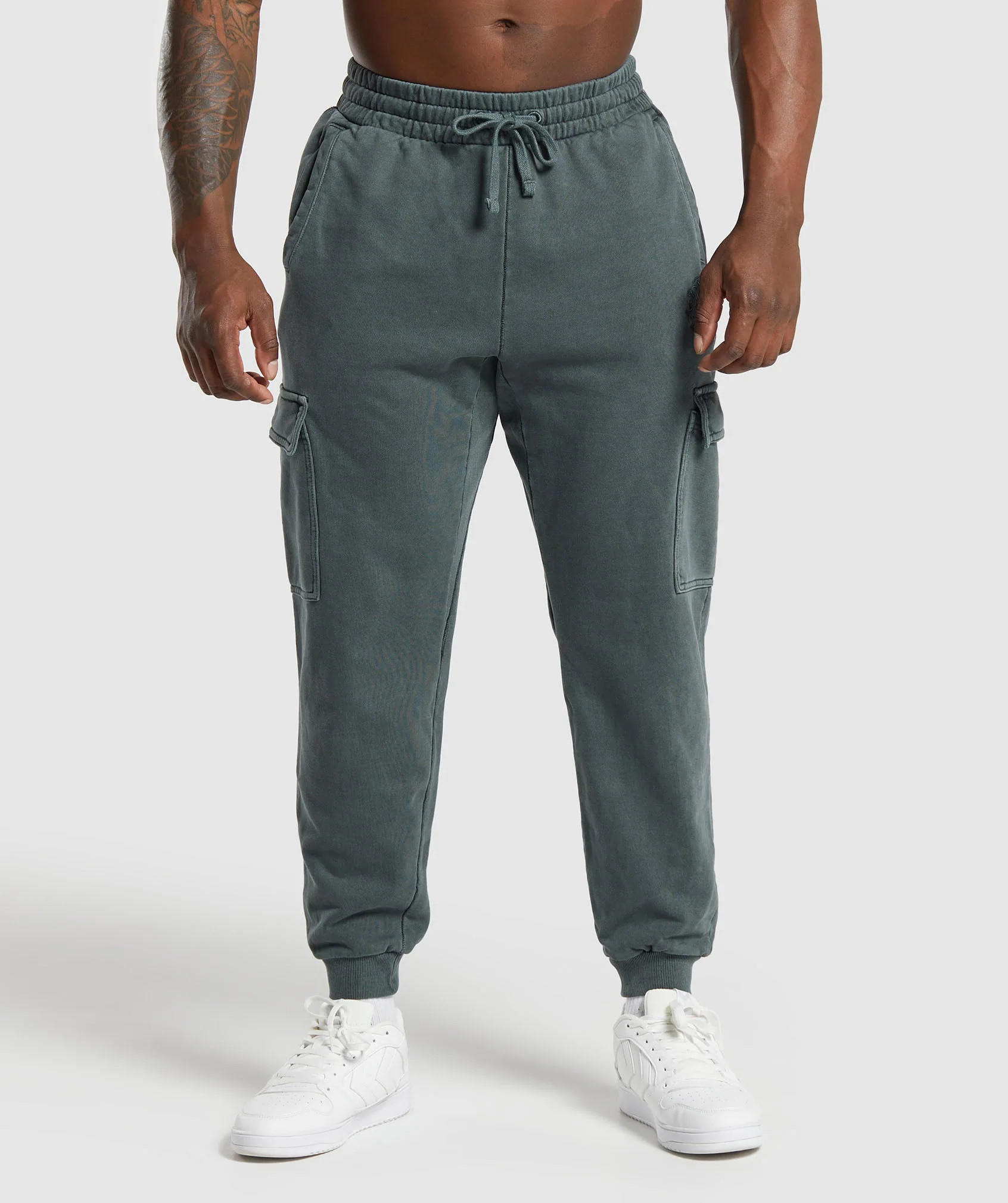 Gymshark Premium Legacy Cargo Pants - Cargo Teal | Gymshark CA