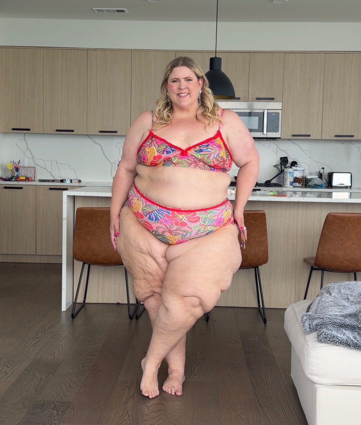 Floral print bikini with a pop of color on the trim. 

 #LTKSeasonal #LTKPlusSize #LTKSwim