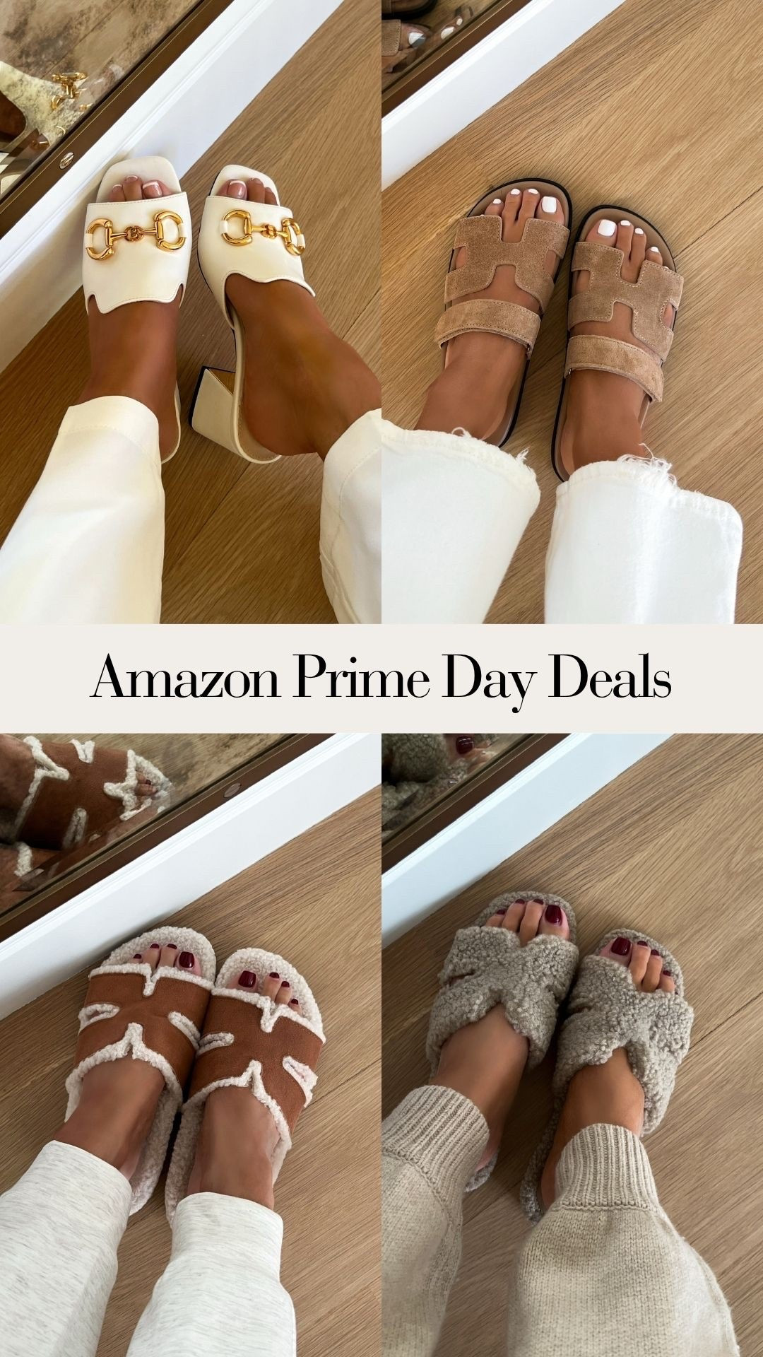 Amazon prime day deals
Amazon designer inspired finds on sale
Gucci inspired Mules
Suede slides
Faux shearling slippers
Ballet flats