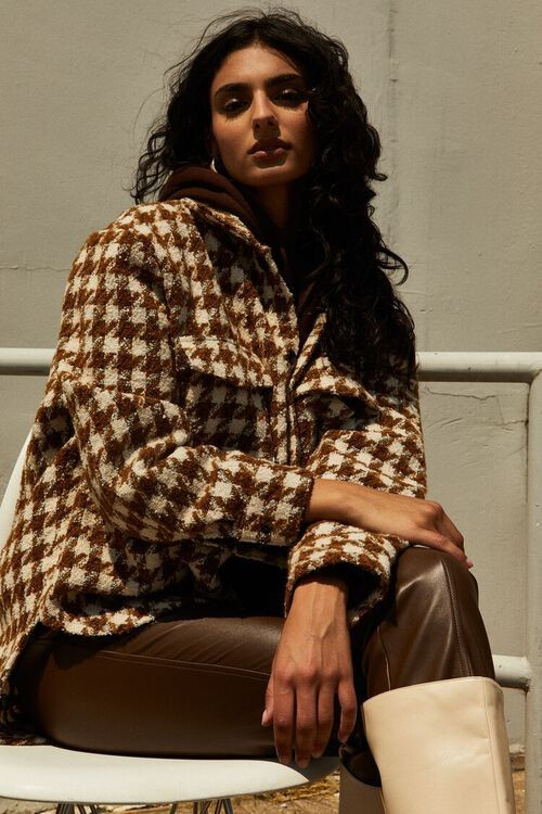 Houndstooth Tweed Blazer | Forever 21 (US)