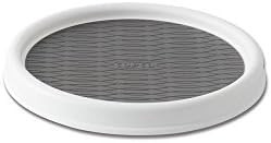 Copco 2555-0191 Non-Skid Pantry Cabinet Lazy Susan Turntable, 9-Inch, White/Gray | Amazon (US)
