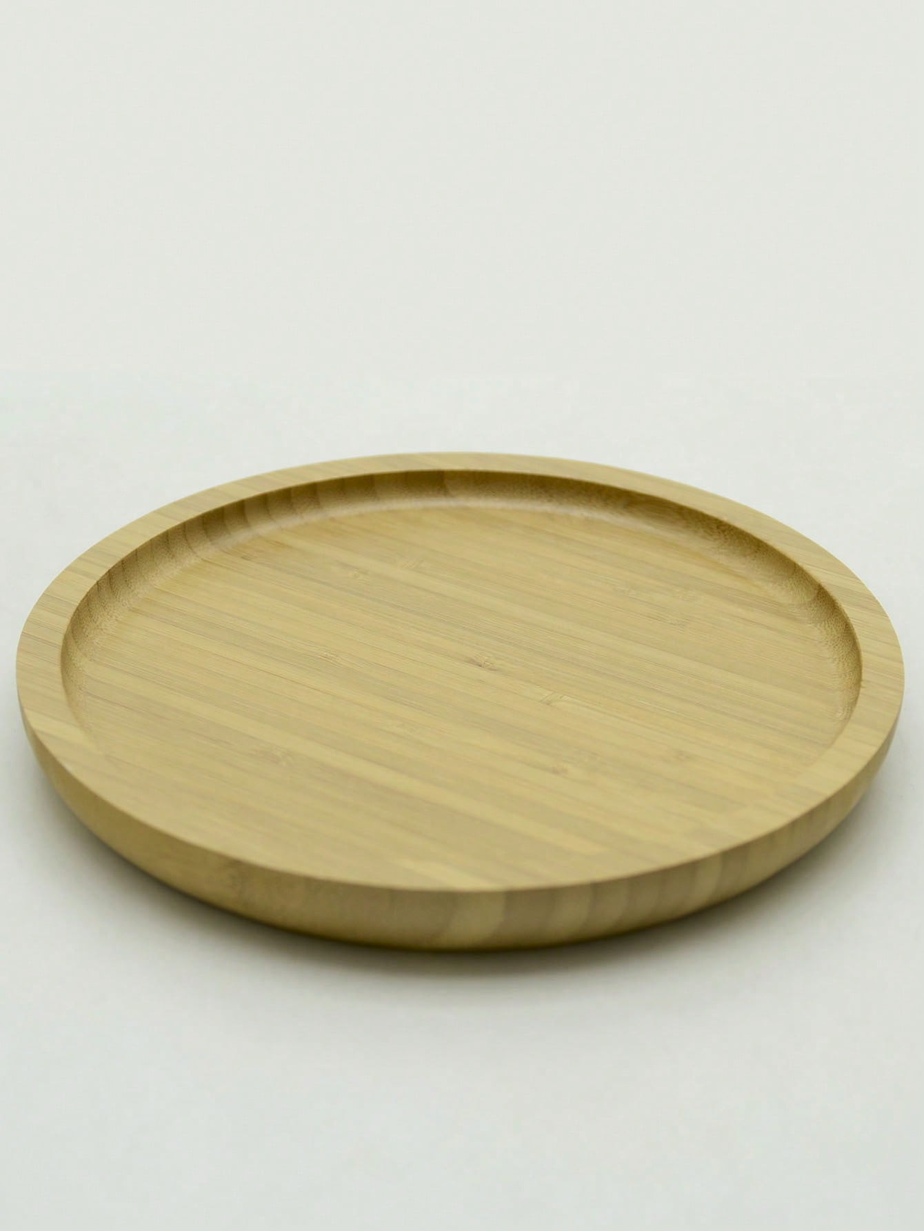 Animoso Bandeja De Bambu 20x20x2cm Formato Redondo Para Servir Petisco Mesa Posta Decoração 20x... | SHEIN