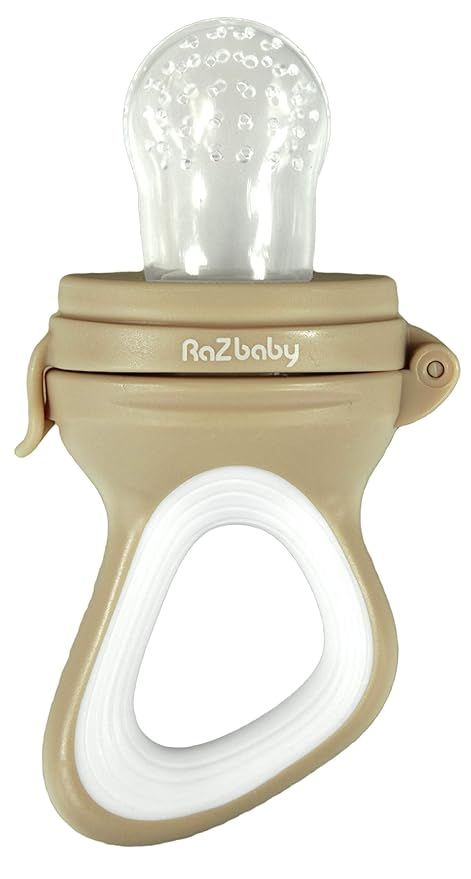 RaZbaby Baby Fruit Feeder/Food Feeder Pacifier, Infant Teething Toy Teether 6M+, Add Baby's Favor... | Amazon (US)