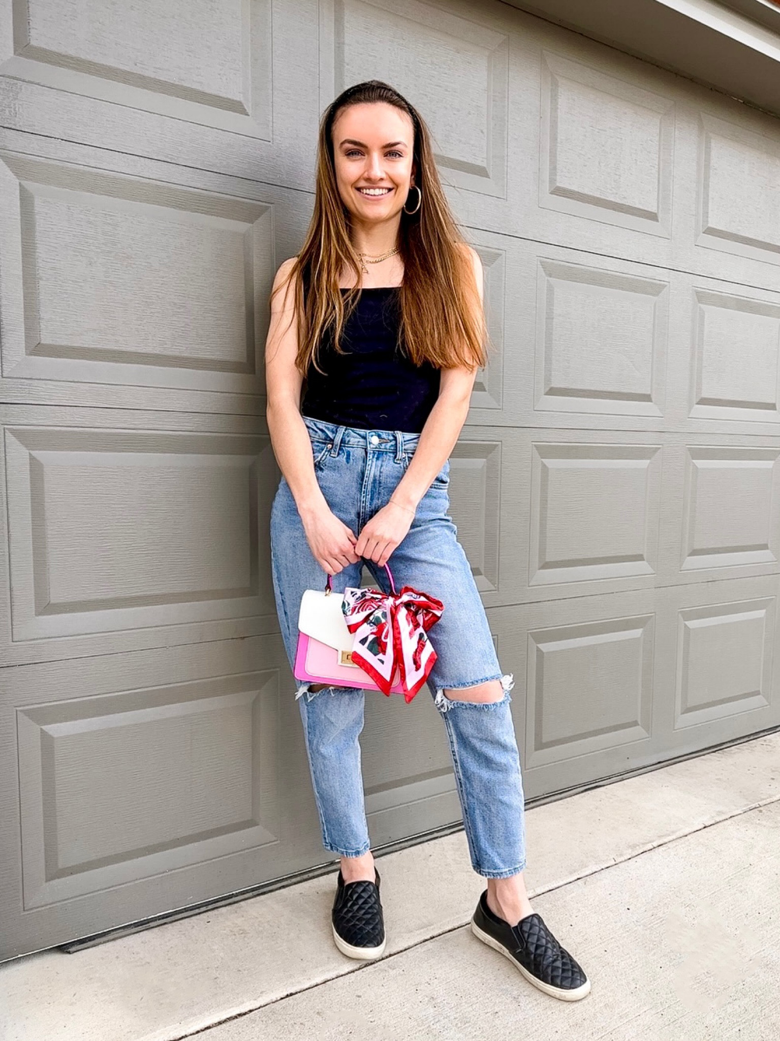 Affordable Target finds!

Black quilted slip on shoes - TTS (wearing size 10)
Large gold hoop earrings - lightweight and versatile!

#LTKshoecrush #LTKunder50