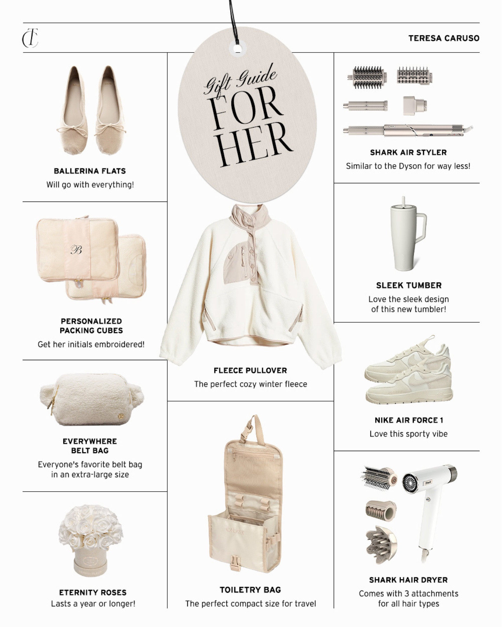 Gift ideas for her 

Gift guide, gifts for her, Christmas gifts, holiday gifts 

#LTKGiftGuide #LTKfindsunder100 #LTKHoliday