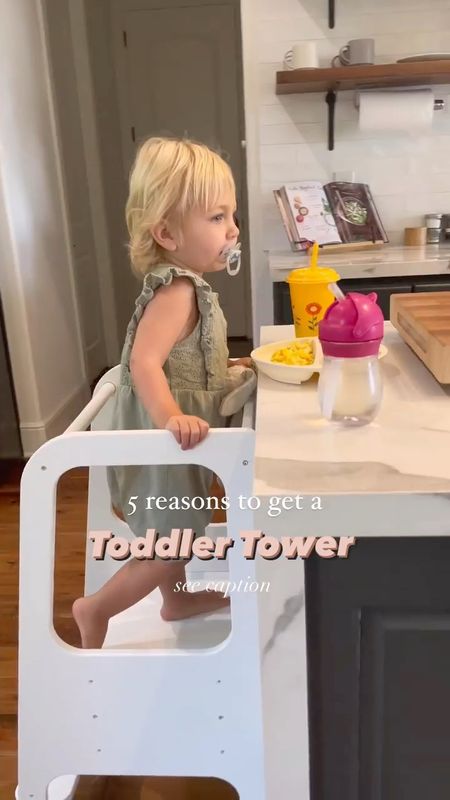 We finally got ourselves a toddler tower & all I can say is that I wish we’d done it sooner.

What is a toddler tower?
It’s basically an enclosed step stool that your kiddo can climb into for easier (and safe!) access to your countertops. 

Why did I resist it?
For the same reason I resist buying any new babies items - There is just so much you could possibly get! It can be hard to discern what’s worthwhile and what’s simply going to add to the clutter.

So why did I give in?
1. The primary reason was that I honestly found myself sitting Libby on the counter more than I wanted. She often preferred to eat there vs. her high chair and I worried that one day she would fall off. The tower gives her the ability to eat at the counter without the risk.
2. Soon it’s going to be great for cooking together. I love the idea of having her in the kitchen with me while we make cookies or put together her lunch. Just think of the memories!
3. It’s actually pretty versatile. She can also stand in the tower to practice washing her hands in the sink, filling up her own cup, or doing crafts on the counter.
4. Realistically it doesn’t take up that much space. You can also get them in neutral colors so they can blend fairly well into your kitchen.
5. And honestly, I know we’re going to get a ton of use out of it. It’s something we’ll use everyday, multiple times a day. So in that case, how could we not get one?

#LTKfamily #LTKkids #LTKbaby