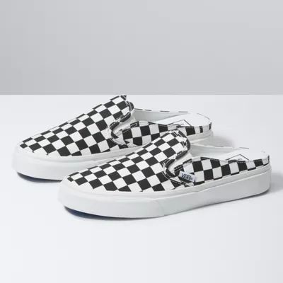 Checkerboard Classic Slip-On Mule | Shop At Vans | Vans (US)