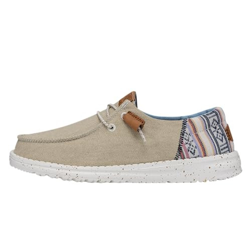 HEYDUDE Wendy Funk Baja Natural Size 7 | Women’s Shoes | Women’s Slip-on Loafers | Comfortable & Light-Weight | Amazon (US)