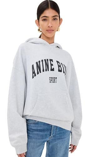 ANINE BING Women's Harvey Sweatshirt, Grey Melange, XS | Amazon (US)