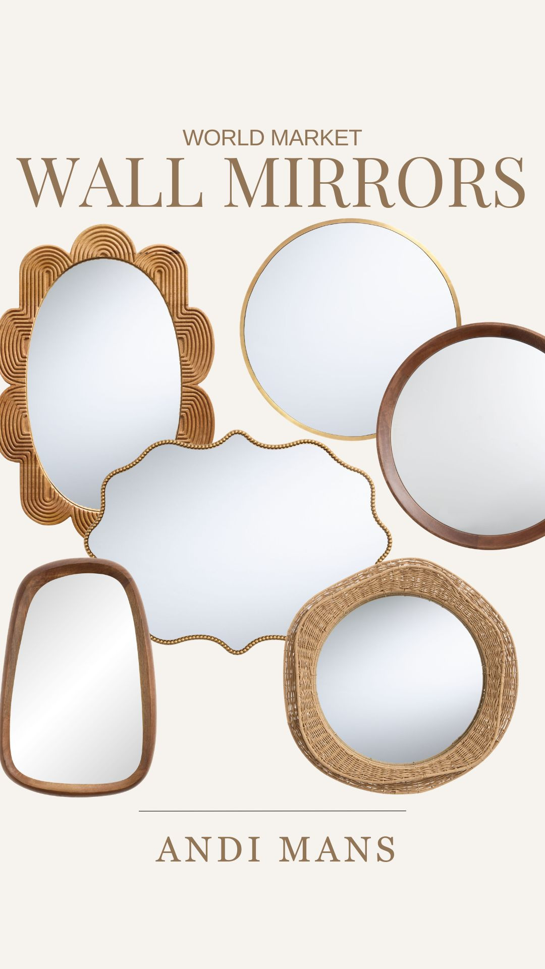 These World Marker mirrors are perfect for a room refresh. I love this round rattan mirror for an entryway or hallway. 

 #LTKSeasonal #LTKOver40 #LTKHome