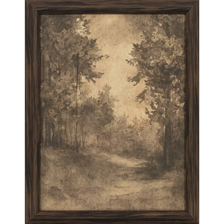 My Texas House Wooded Landscape Framed Art 14x18 | Walmart (US)