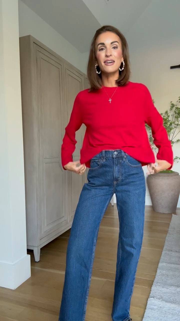 #abercrombiepartner obsessed w/ this red @abercrombie cashmere sweater. 😍 Feels so lux + it’s on major sale right now! ♥️ 25-50% Off Everything *Offer valid in stores and online from 11/24/2025-12/1/2025 in US/CA. 🙌🏼 Excludes clearance and gift cards. Online price reflects discount. Use code CYBERAF to get an additional 15% off everything in stores and online at checkout from 11/24/2025-12/1/2025 in US/CA. Excludes clearance and gift cards. See details online.

#LTKCyberWeek