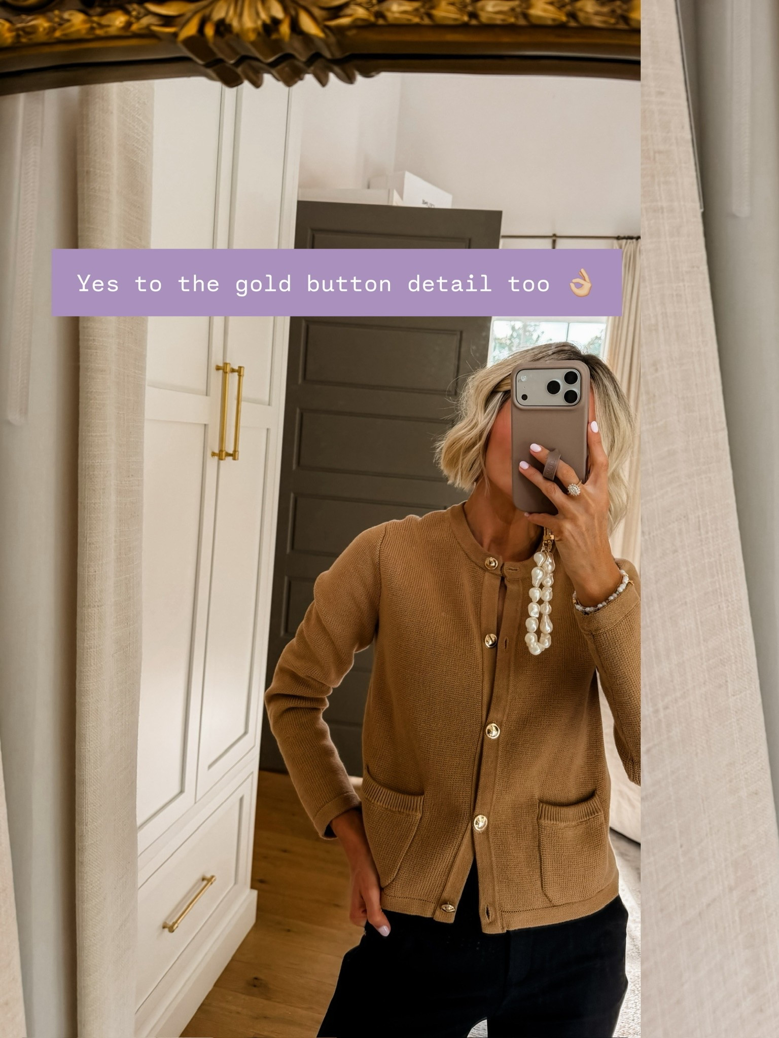 Love the gold buttons on this cardigan! It’s more fitted, and is so timeless! It comes in several colors! Wearing S!

Loverly Grey, Quince, closet staples, cardigan, fall staples, workwear

#LTKSeasonal #LTKWorkwear