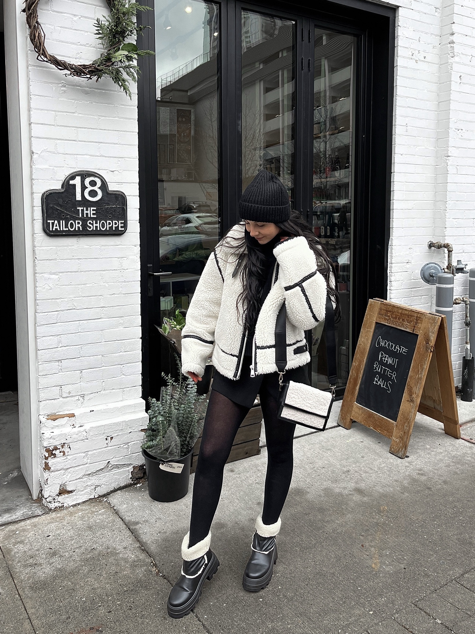 The perfect cozy winter outfit for the holidays ❄️

Items I can’t tag on LTK: 
Jacket: Zara (ref. 3548/247) 
Bag: ASOS (ref. 130284114)
Skort: Zara (ref. 3067/508)

Shearling jacket, shearling bag, shearling boots, black skort

#LTKHoliday #LTKSeasonal #LTKstyletip