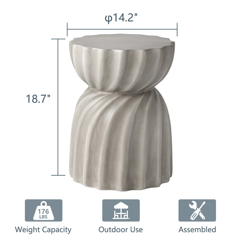 Wade Logan® Canham Round 14.2'' Outdoor Side Table & Reviews | Wayfair | Wayfair North America