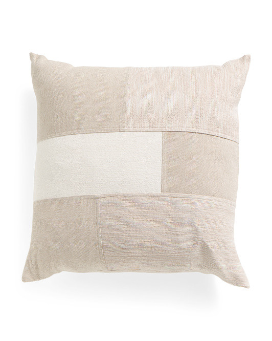 22x22 Patchwork Pillow | TJ Maxx