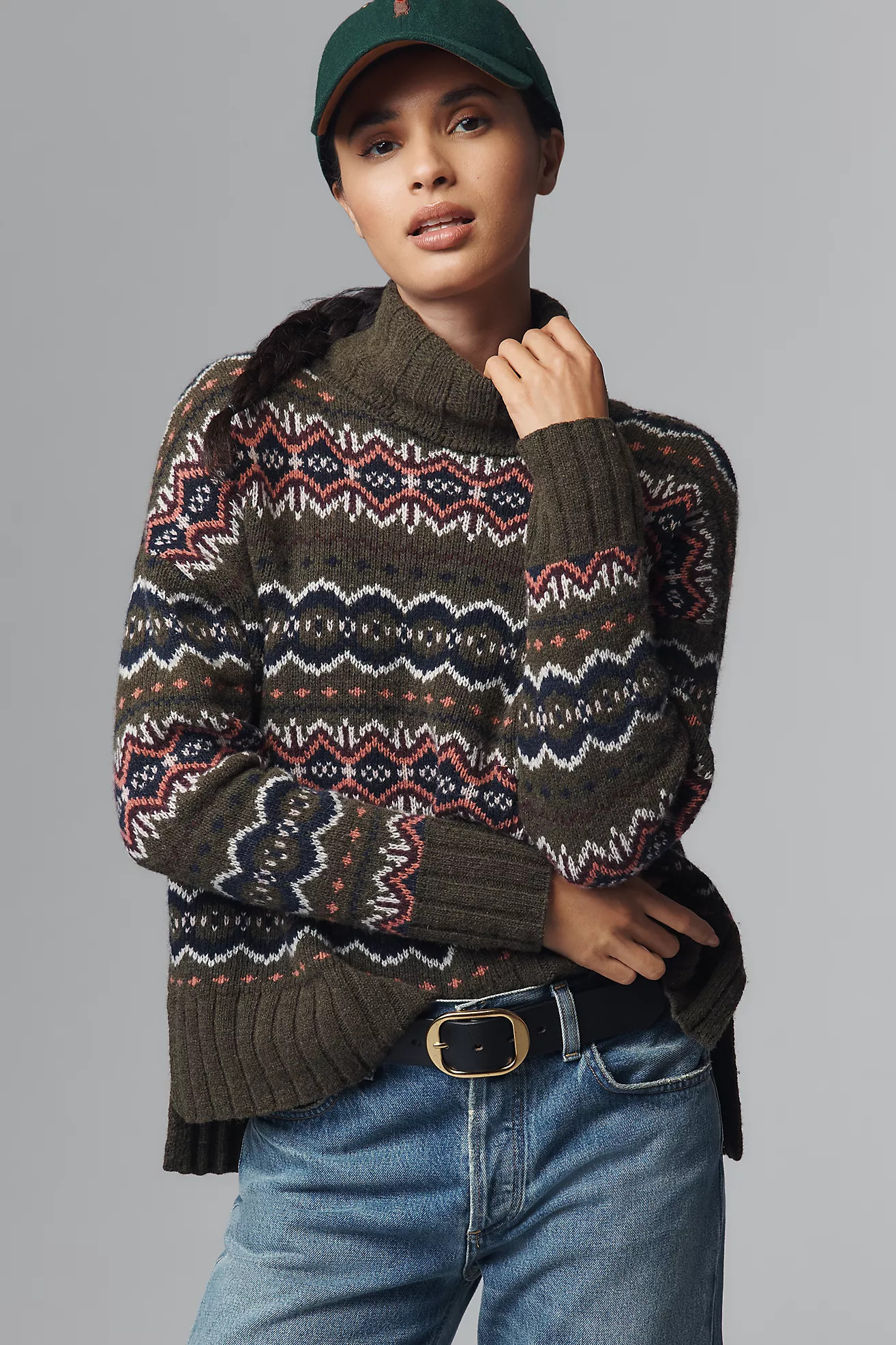 Barbour Helen Fairisle Turtleneck Sweater | Anthropologie (US)
