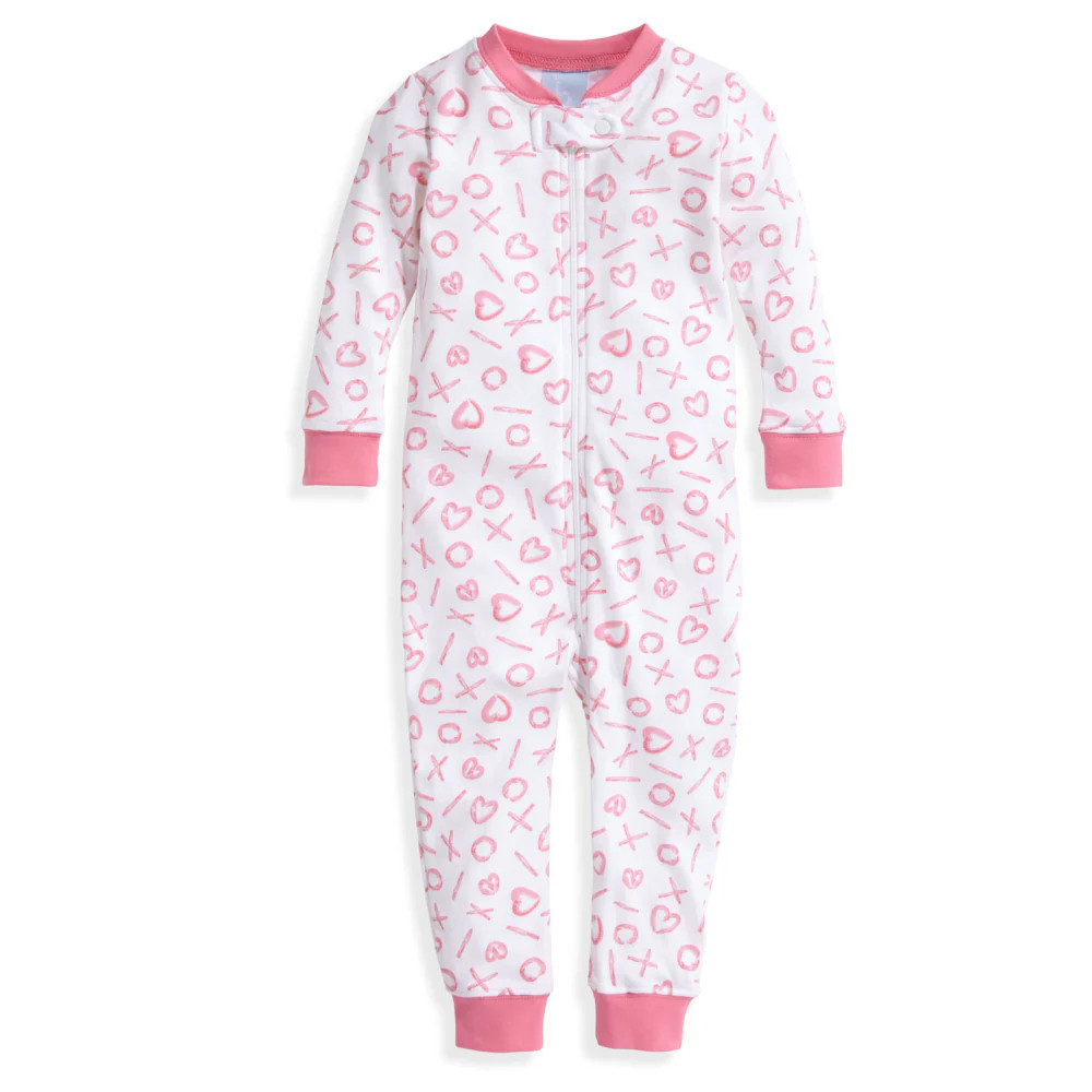 Pink XO Keaton Pima Zip Front Stretchie | bella bliss 