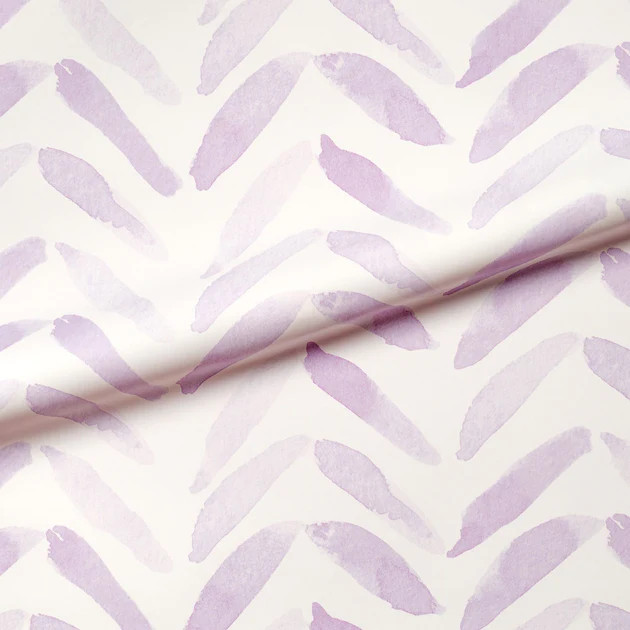 Parker Chevron Lavender Wallpaper | Cailini Coastal