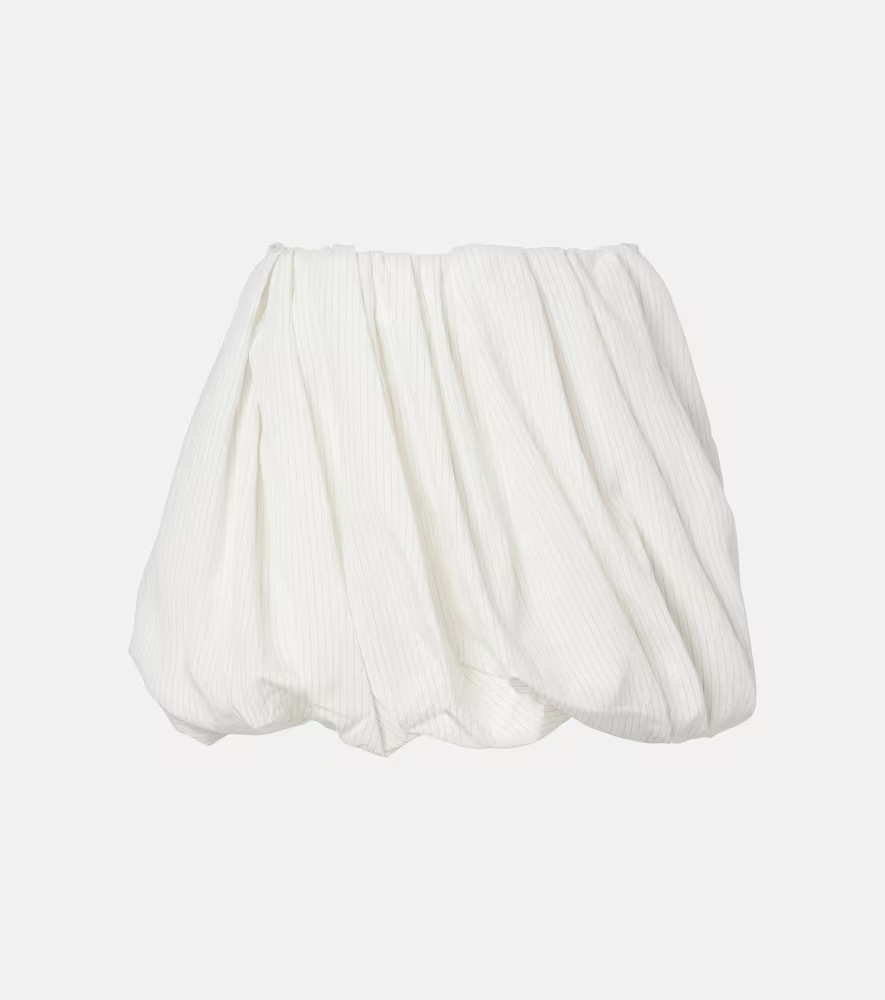 JW Anderson Gathered pinstripe balloon miniskirt | Mytheresa (INTL)