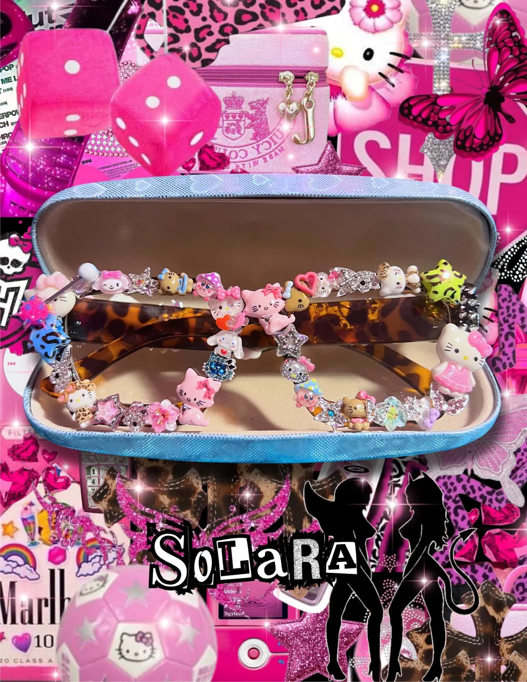 Junk Glasses Sunglasses Sanrio Kitty Y2k 2000s Accessories Personalized Custom Eyewear Fashion Me... | Etsy (US)