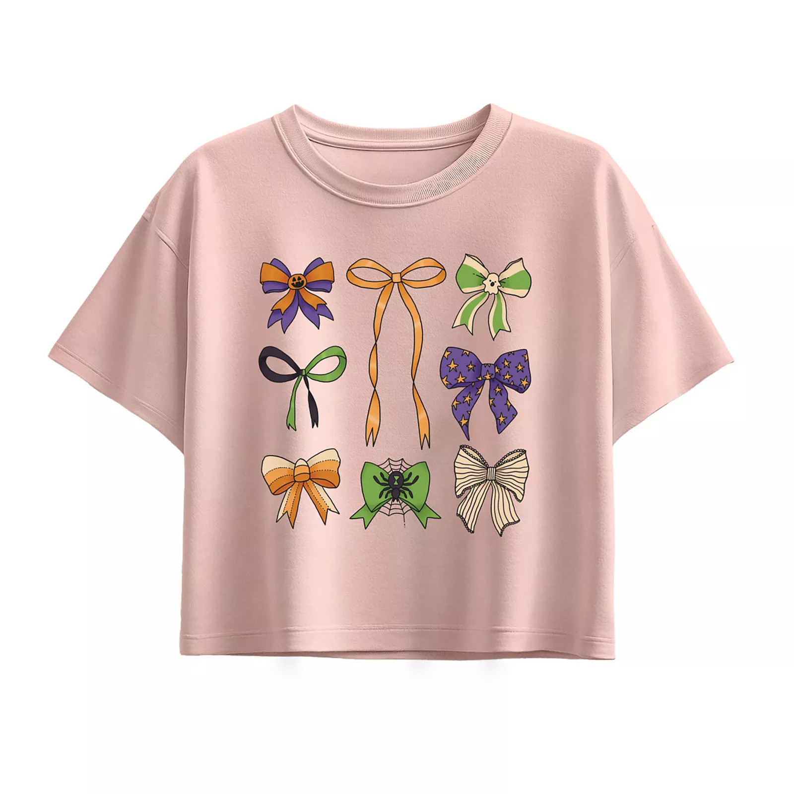 Girls 7-16 Halloween Bow Boxy TeeLicensed Character | Kohl's