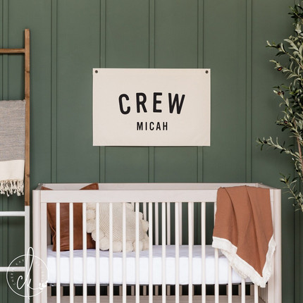Nursery Name Sign | Canvas Flag | Baby Name Sign | Nursery Name Banner | Baby Shower Gift | D5