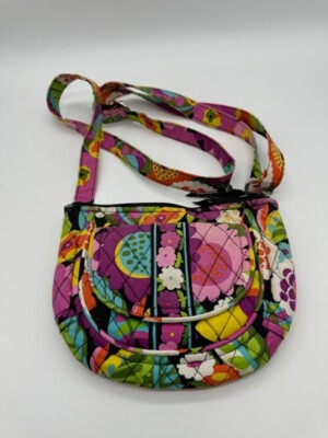 Vera Bradley Lizzy Crossbody Purse In Va Va Bloom Pattern | eBay US