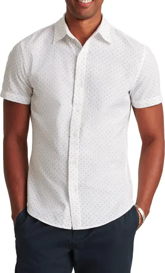 Riviera Slim Fit Dot Short Sleeve Button-Up Shirt | Nordstrom