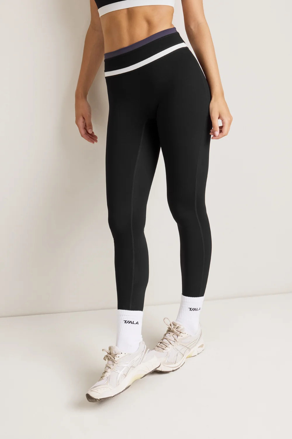 SkinLuxe Contrast High Waist Legging - Black | TALA (UK)