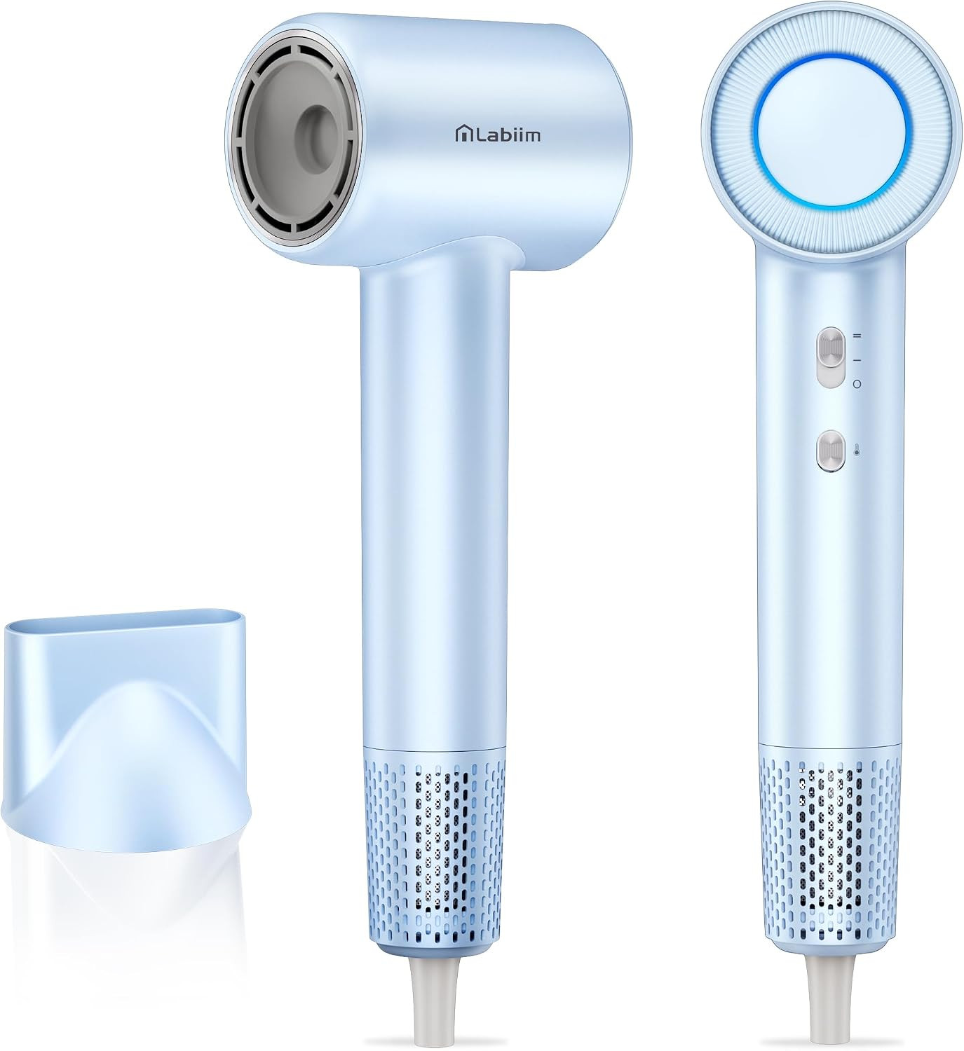 Hair Dryer, High-Speed Ionic Blow Dryer 110,000 RPM Motor, Blue | Amazon (US)
