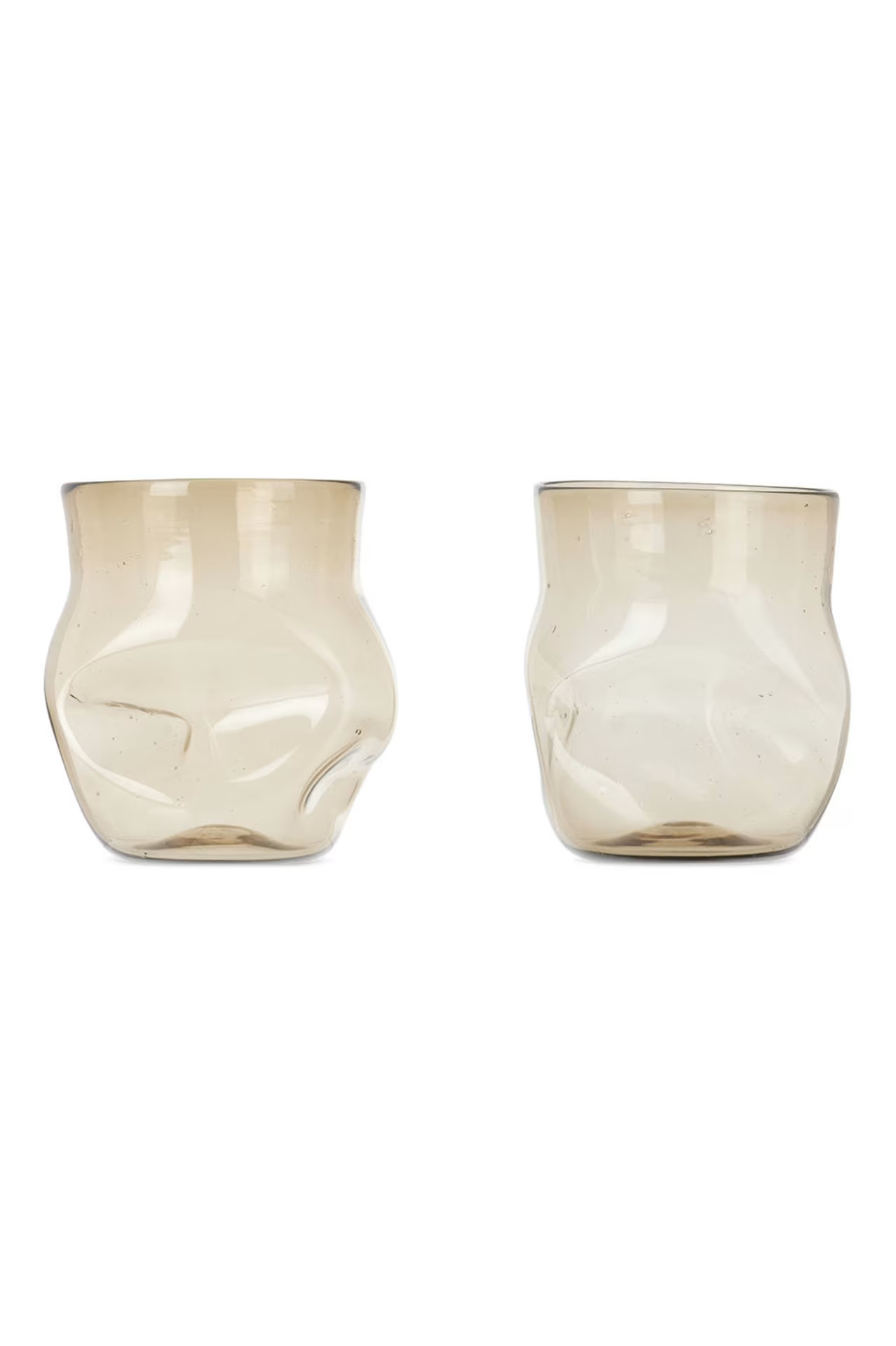 Brown Crushed Glass Set | SSENSE