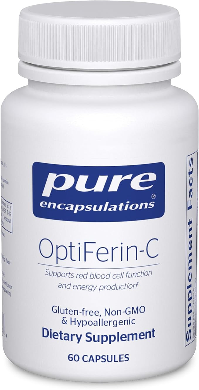 Pure Encapsulations OptiFerin-C - for Red Blood Cells & Energy - Iron Absorption Support - Energy... | Amazon (US)