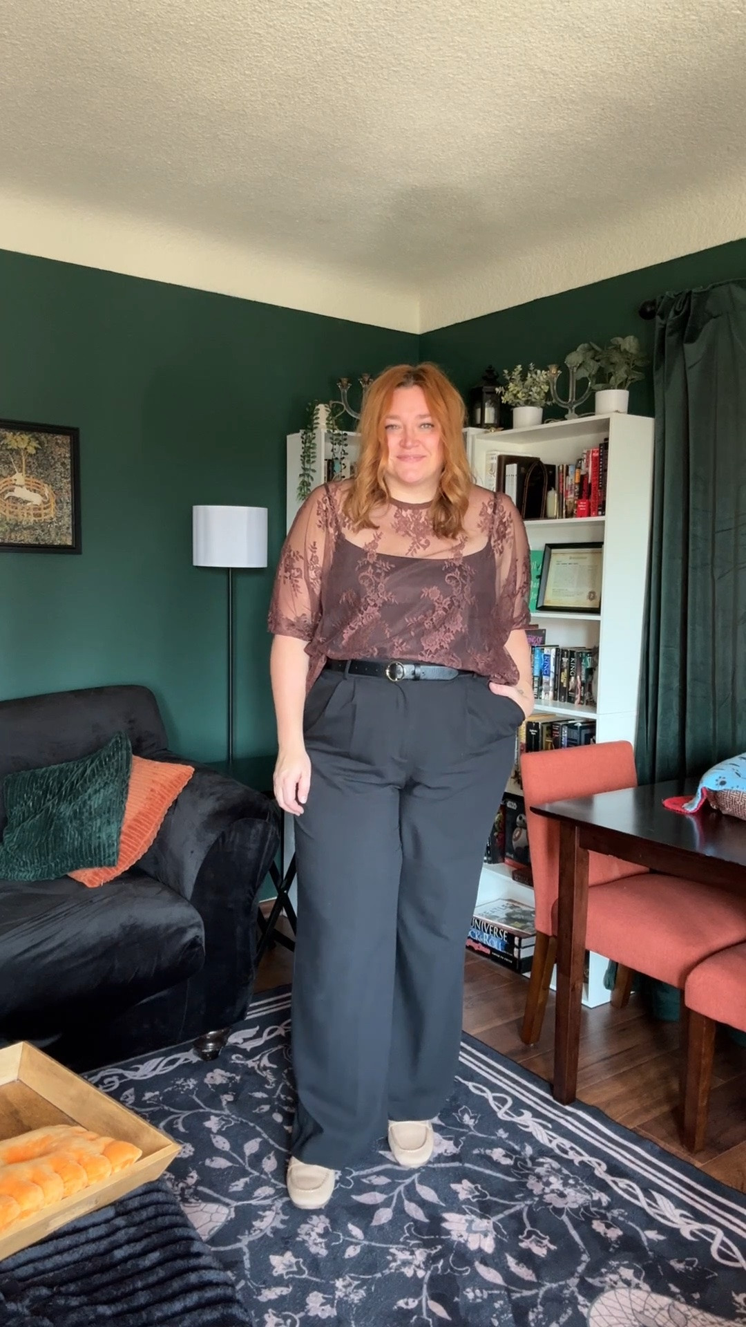 Business casual work outfit for mid and plus sizes 
16/18 top wearing XXL tank, 3X top
18/20 bottom wearing 35L

#LTKPlusSize #LTKMidsize #LTKWorkwear