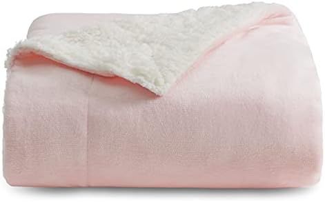 Bedsure Sherpa Fleece Blankets Twin Size - Dusty Pink Thick Fuzzy Warm Soft Twin Blanket for Bed,... | Amazon (US)