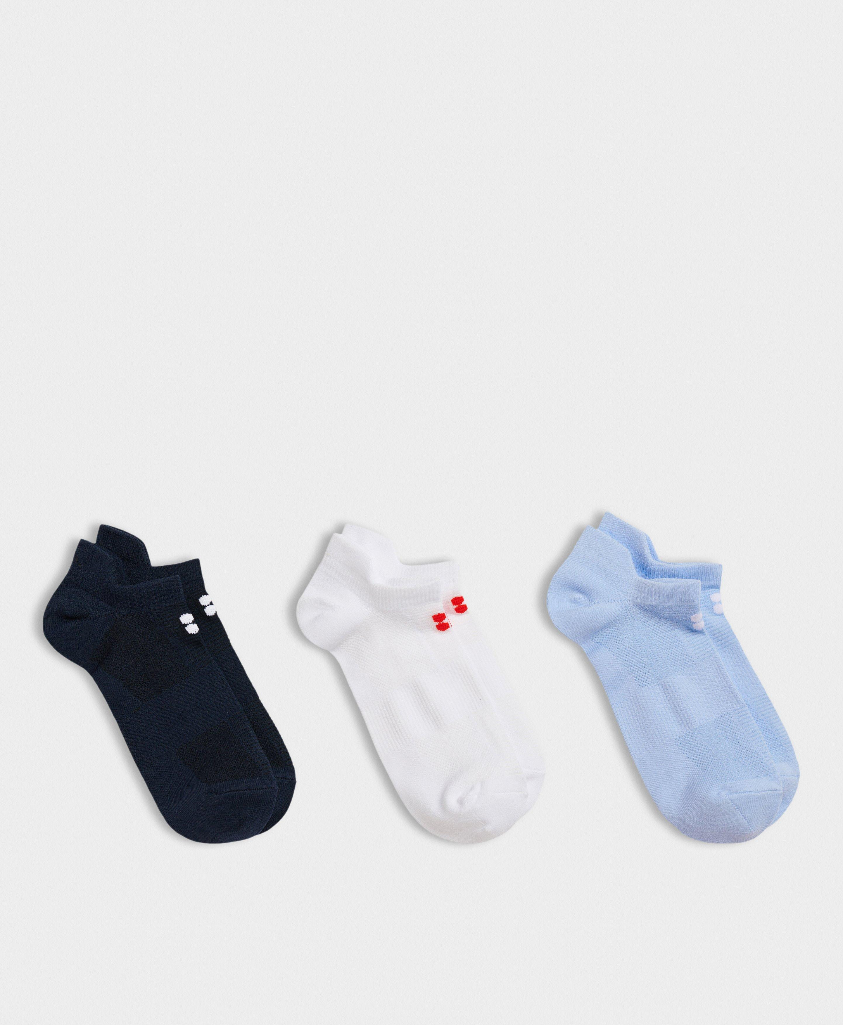 Lightweight Trainer Socks 3 Pack - Navy Blue Multi | Women's Sports Socks | Sweaty Betty | Sweaty Betty UK