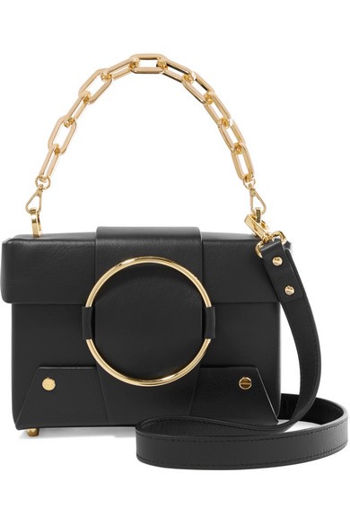 Yuzefi - Asher Small Leather Shoulder Bag - Black | NET-A-PORTER (US)