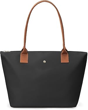 KALIDI Tote Bag for Women Nylon Top-Handle Purse,Shoulder Hobo handBag with Zipper Leisure Foldab... | Amazon (US)
