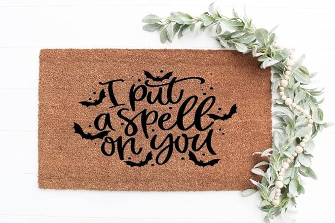 I Put A Spell On You Doormat | Halloween Doormat | Fall Doormat | Doormat | Amazon (US)