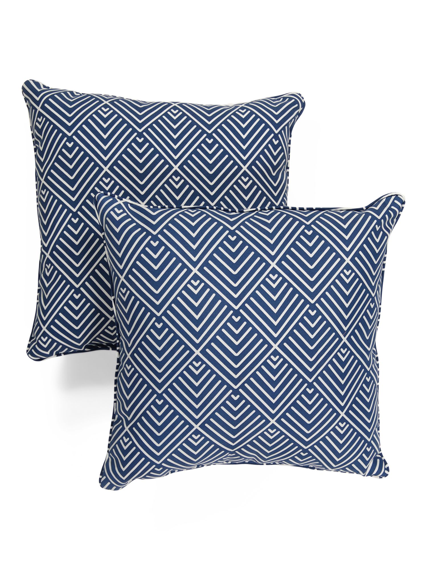 18x18 2pk Indoor Outdoor Geometric Pattern Pillows | Throw Pillows | Marshalls | Marshalls