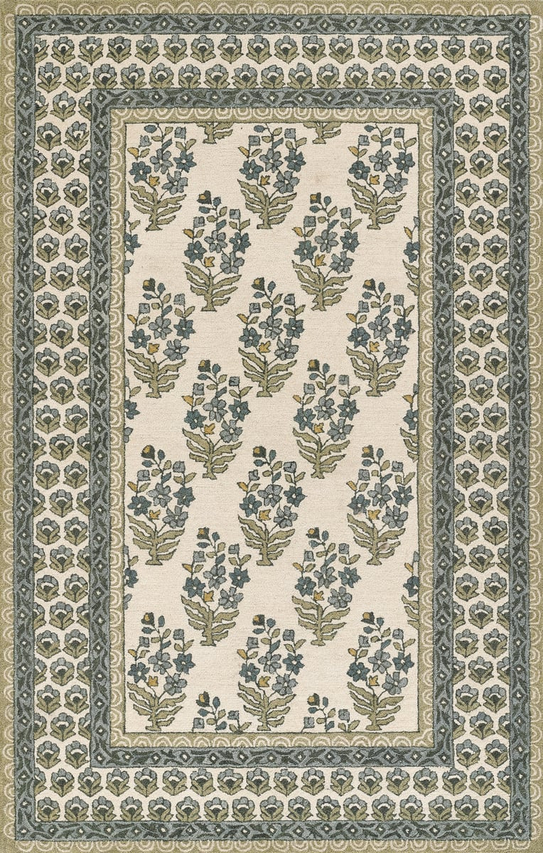 Cotswold COT-3 Green Wool Hand-Tufted Area Rug | Rugs Direct
