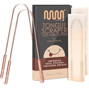 Absolute Ayurvedic Copper Tongue Scraper for Adults and Kids, 2 Pack, Metal Cleaning and Oral Hyg... | Amazon (US)
