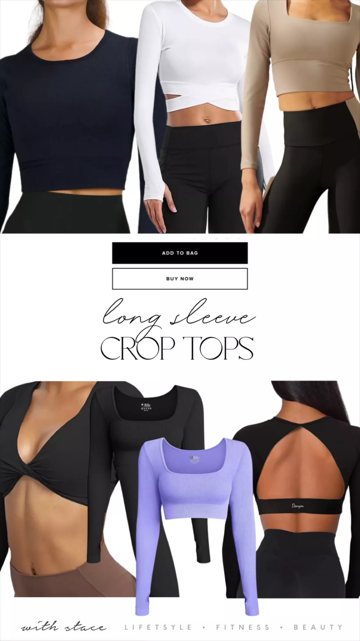 Women's Long Sleeve Cropped Top - … curated on LTK
