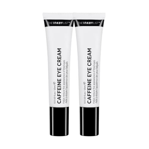The INKEY List Caffeine Eye Cream Duo, Reduce Eye Puffiness and Dark Circle, Blur Fine Lines, 0.5 fl oz (2 Pack) | Amazon (US)