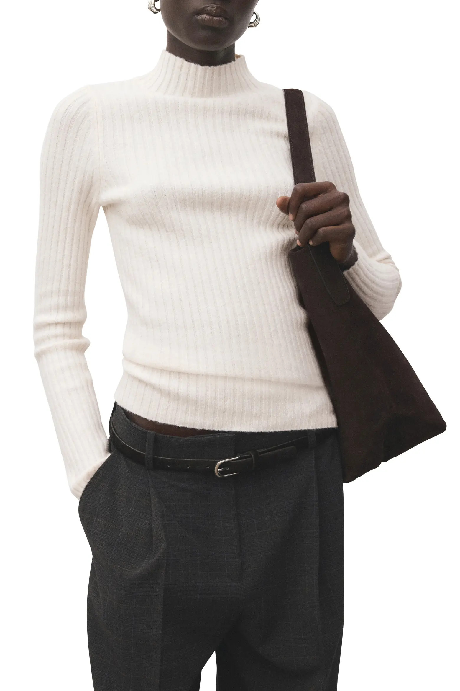 MANGO Simonet Turtleneck Rib Sweater (Women) | Nordstrom | Nordstrom