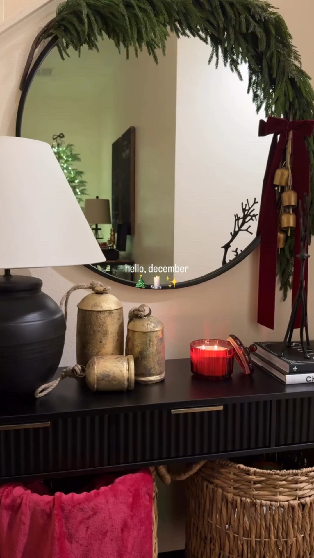 Stepping into the coziest month with glowing Christmas lights, cozy spaces, holiday baking, and Christmas movies✨

Slow mornings, simple traditions, and all the little moments that make Christmas at home feel warm and magical — this is my favorite way to start the season. 🤎

.
.
.
.
Christmas decor, Christmas dinning room, Christmas tree, traditional Christmas decor, cozy home, cozy Christmas 



#LTKSeasonal #LTKHome #LTKHoliday